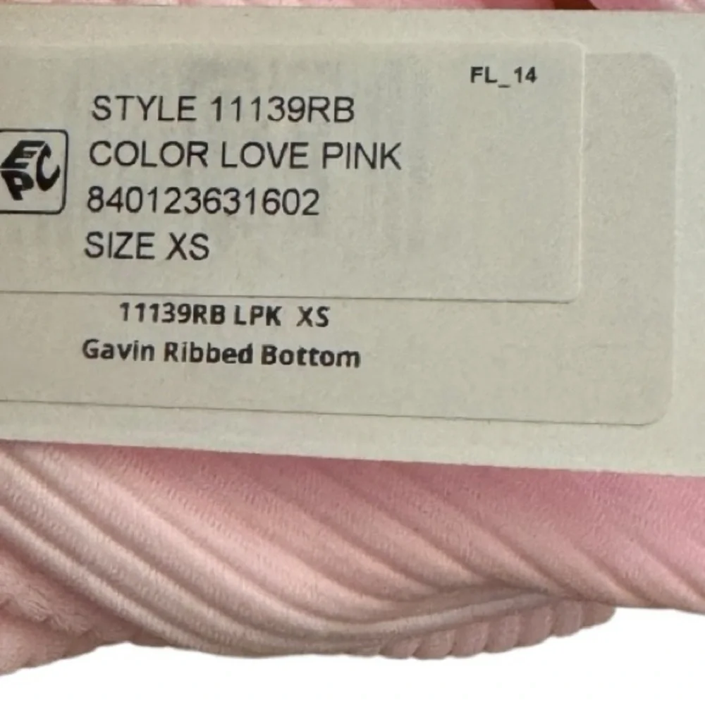 Frankie's Bikinis Gavin Ribbed Love Pink Bikini‎ Bottom nwt